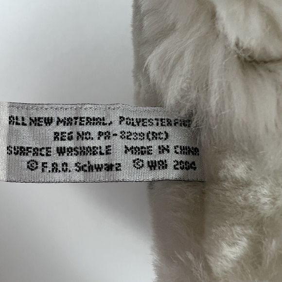 FAO Schwartz 2004 Realistic White Asian Tiger Pink Eyes Stuffed Animal 17” Rare* - Picture 13 of 16